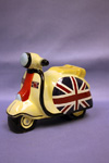 Product image for Union Jack Scooter Money Box 2 Asst