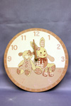 Product image for Little Feet Clock Pink 10