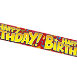 Product image for Happy Birthday Balloon Banner Unisex.
