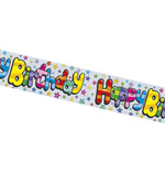 Product image for Happy Birthday Holographic Swirls Unisex.