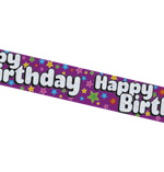 Product image for Happy Birthday Holographic Unisex.
