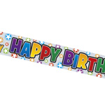 Product image for Happy Birthday Holographic Unisex.