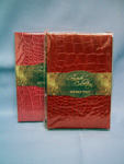 Product image for Leatherette Memo Pad Pink/Red