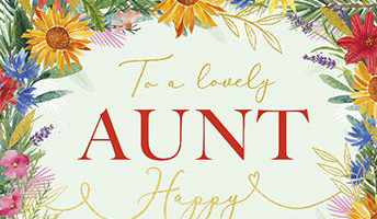 Aunt Greeting Card