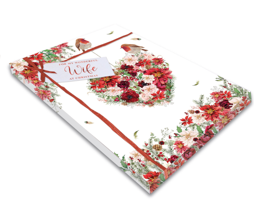 'wife' Christmas boxed card box