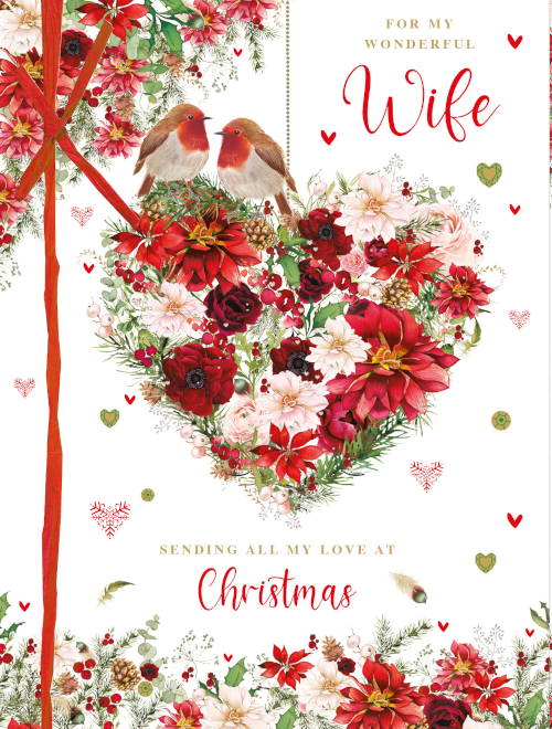 'wife' Christmas boxed card