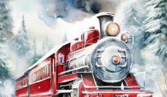 Christmas Train Image from Out of The Blue