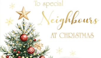 Neighbours Christmas greeting card image