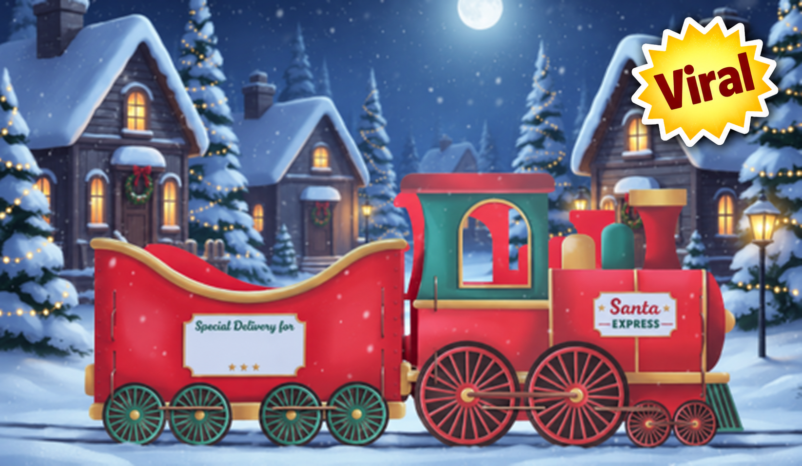 Christmas Train Gift Box