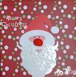 A card that says "Merry Christmas to you."