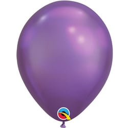A purple balloon sit on a white background.
