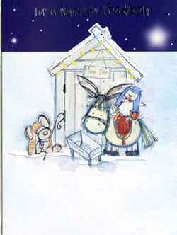 A Christmas card for a wonderful godson.