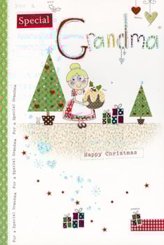 A Christmas card for a special grandmother.
