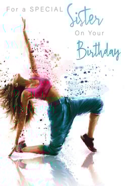 A birthday card for your special sister on your birthday.