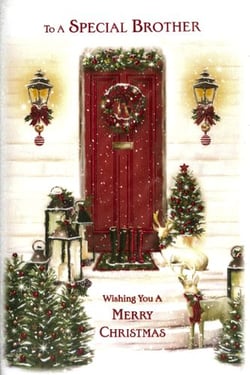A Christmas card for a special brother, wishing you a Merry Christmas.