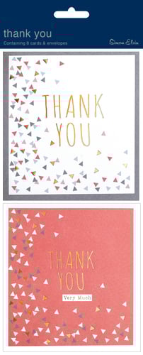 A package of thank-you cards and envelopes.