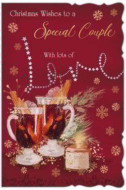 Christmas wishes to a special couple, with lots of love.