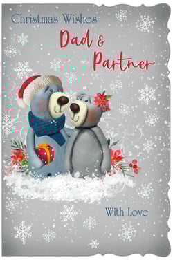 A Christmas card for Dad and Partner, with love.