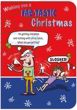 A Christmas card wishes you a fantastic Christmas.