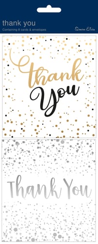 A package of thank-you cards and envelopes.