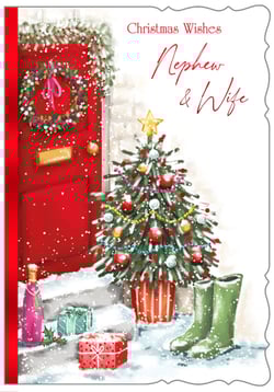 a red christmas card that says christmas wishes to a special friend