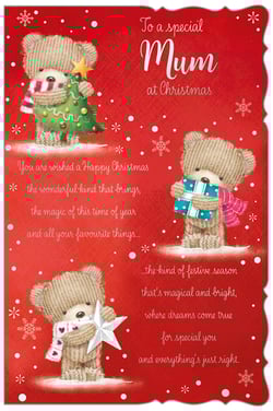a christmas card that says to a special mum at christmas