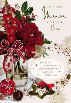 a christmas card for a mum with lots of love