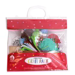 a christmas craft pack with a white handle