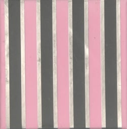 a pink and gray striped background with silver stripes