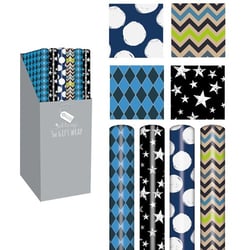 a box of wrapping paper with a tag that says 3m gift wrap