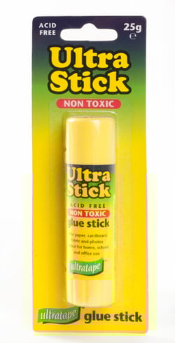 a package of ultra stick non toxic glue stick
