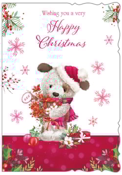 a christmas card wishing you a very happy christmas