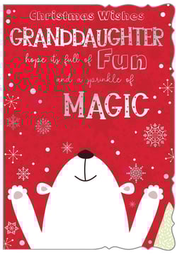 christmas wishes granddaughter hope it 's full of fun and a sprinkle of magic