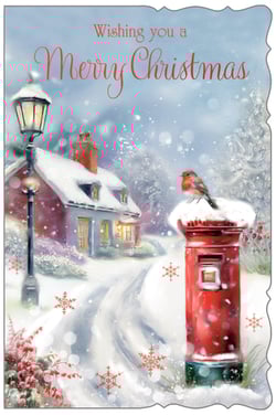 a christmas card wishing you a merry christmas