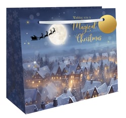 a bag that says wishing you a magical christmas