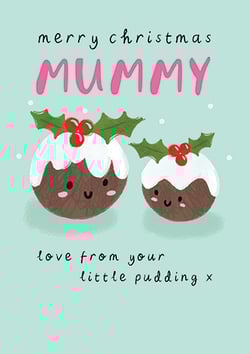 merry christmas mummy love from your little pudding x