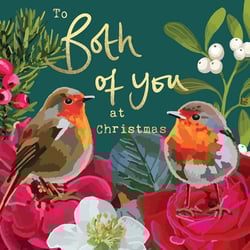 a christmas card that says both of you at christmas