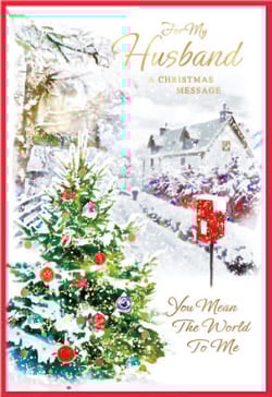 for my husband a christmas message you mean the world to me