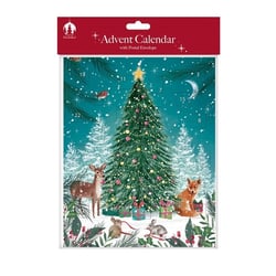 there are two different advent calendars with a nativity scene on them .