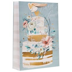 a gift bag that says always and forever on it
