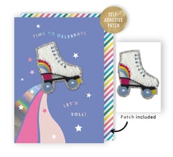 a birthday card that says time to celebrate let 's roll