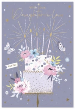 a happy 60th birthday card with candles and sparklers .