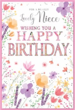 a birthday card for a lovely niece wishing you a happy birthday