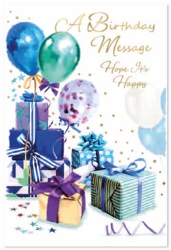 a birthday message that says a birthday message hope it 's happy