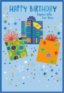 a birthday card that says happy birthday especially for you