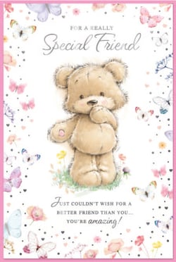 a christmas card that says happy christmas to a friend