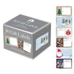 Get ready for the festive season with our delightful 80 Assorted Self Adhesive Gift Labels! Each box contains 80 charming Christmas-themed labels, featuring 6 unique and vibrant designs. From classic Santa scenes and playful reindeers to elegant baubles and festive trees, there's a perfect label for every gift.
These self-adhesive labels make wrapping a breeze, ensuring your customers' presents look beautifully personalised. Stock up on these essential Christmas accessories from Tallon. Available in a convenient pack size of 1x24, they're ideal for retailers looking to offer quality and variety. Make gift-giving extra special this Christmas!