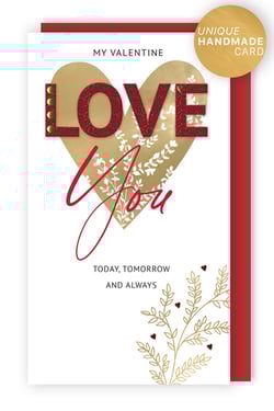 a valentine 's day card that says love you today tomorrow and always