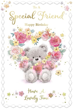 a birthday card that says to a special friend happy birthday