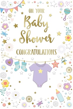 a congratulations card for a baby shower